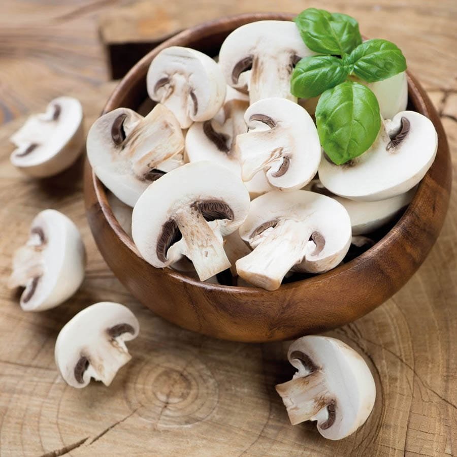 Champignons blancs frais
